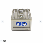  Επαγγελματική κουζίνα - 2 καυστήρες - Αέριο - Μονή μονάδα